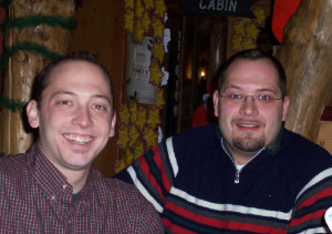 Crossdock co-founders Todd Sicard and Winston Gust in the early days of the company.